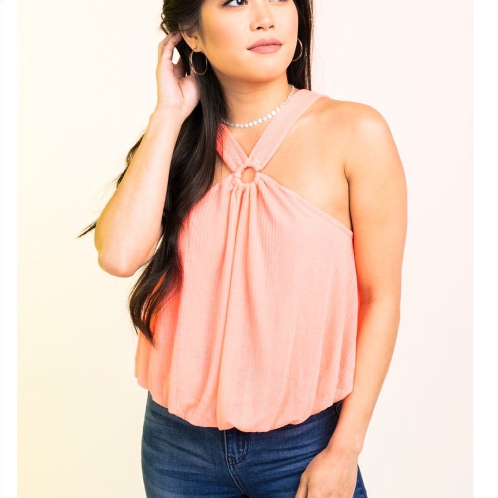 Free People Just A Fling Halter Tank